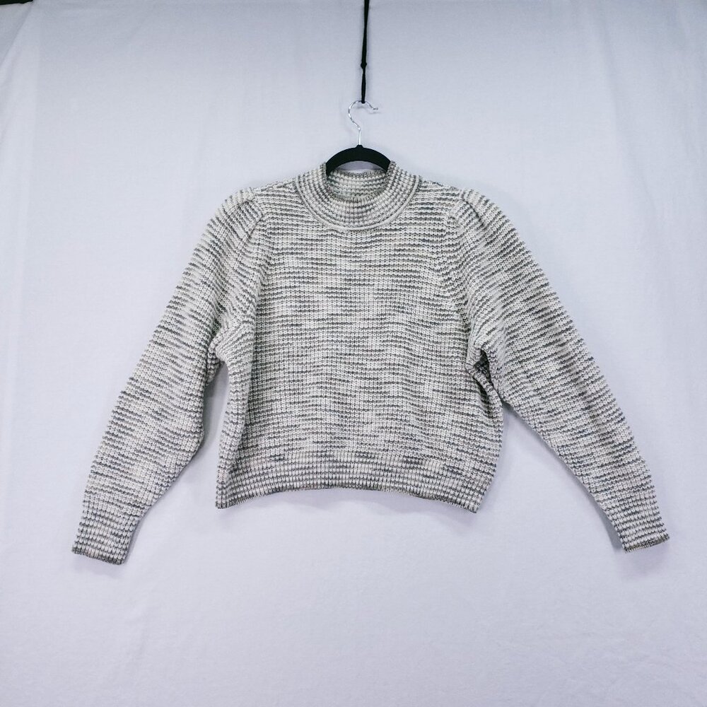 Treasure and Bond Multicolor Thick Warm Tight Knit Puff Sleeve Sweater Size 1X